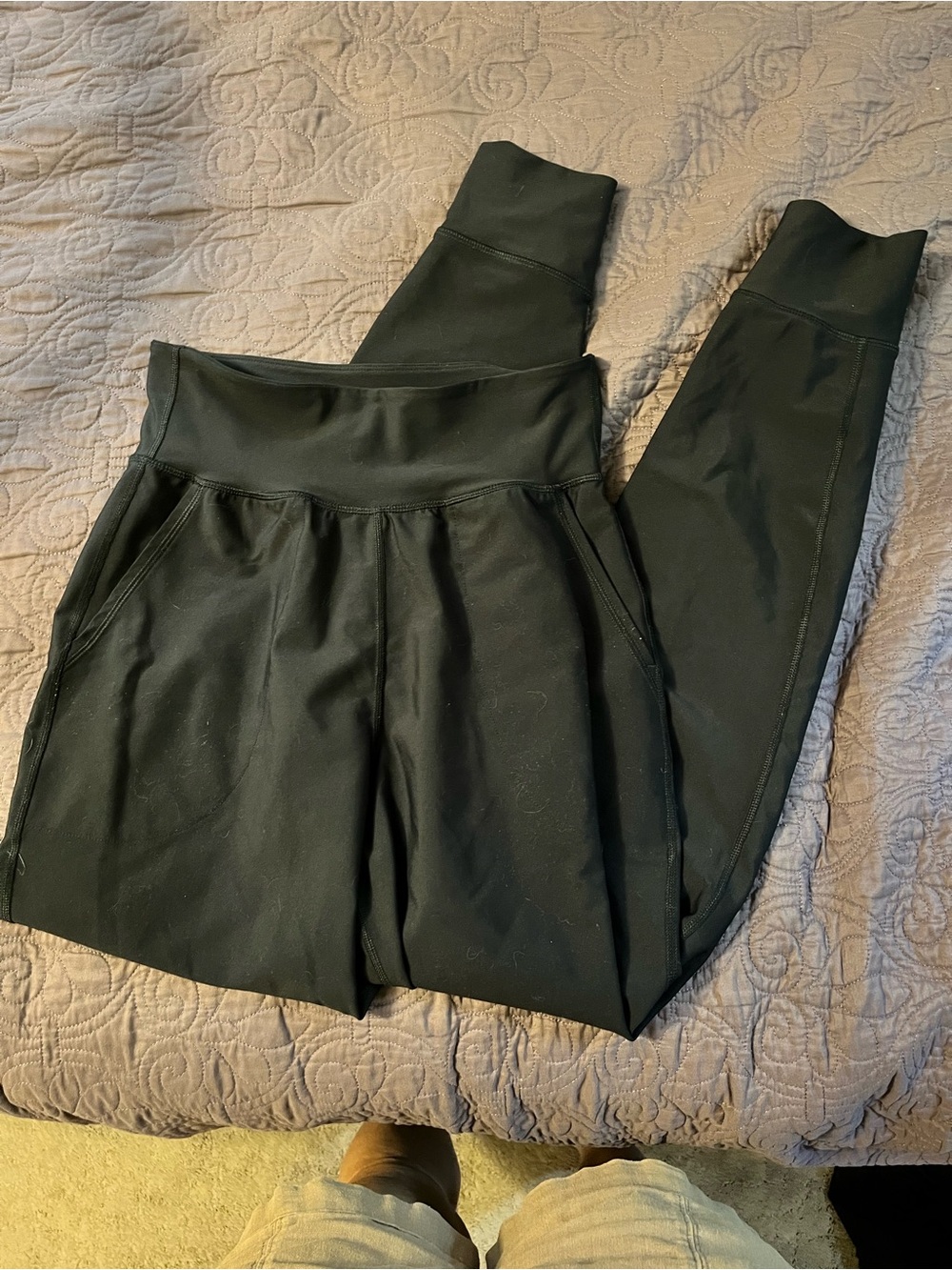 Old Navy TALL Black High-Waist Joggers